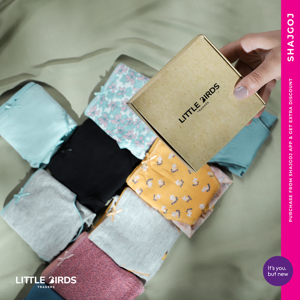 Little Birds Regular Wear Cotton Duo Box - Mix