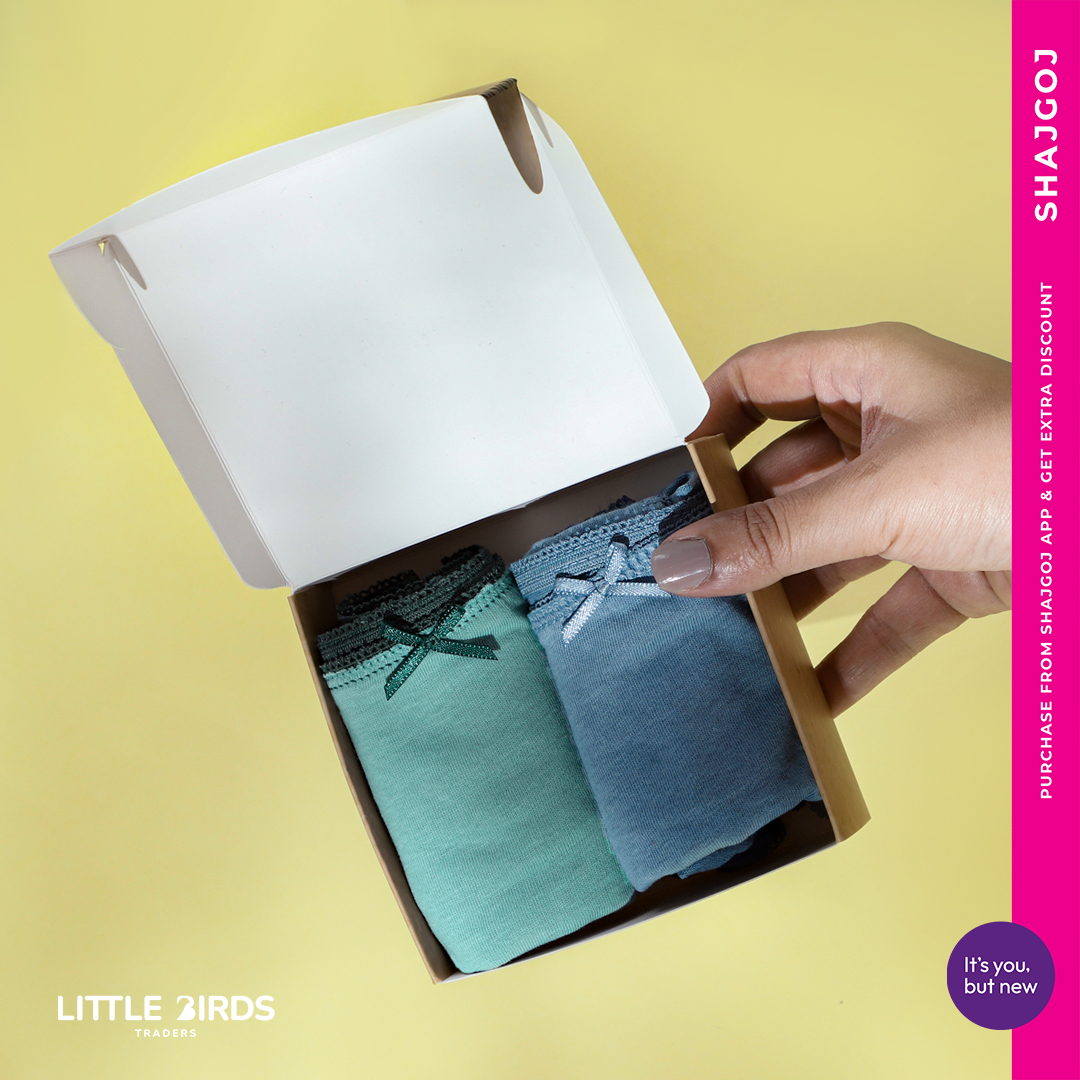 Little Birds Regular Wear Cotton Duo Box - Mix
