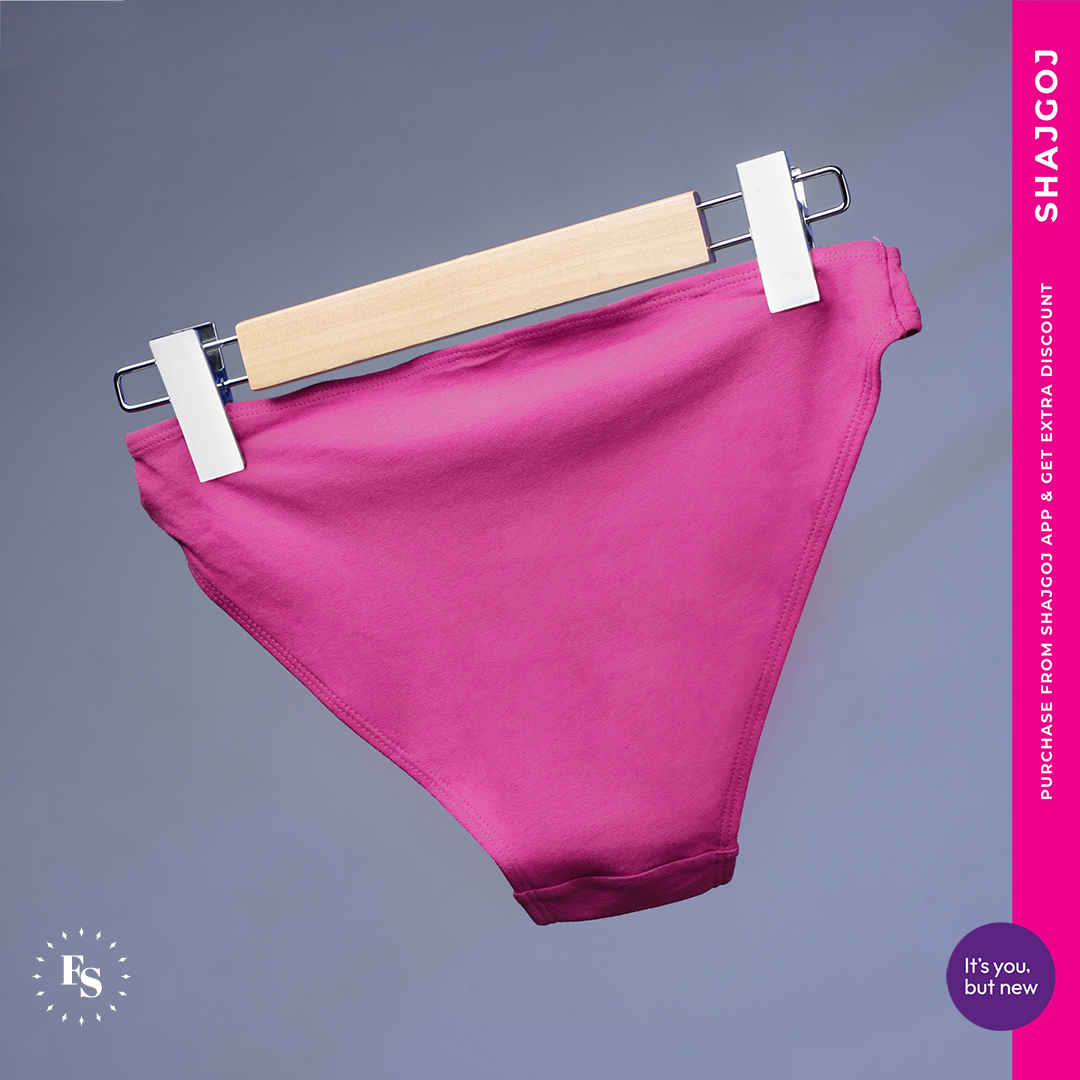 Freesia Classic V Shape Cotton Panty - Purple