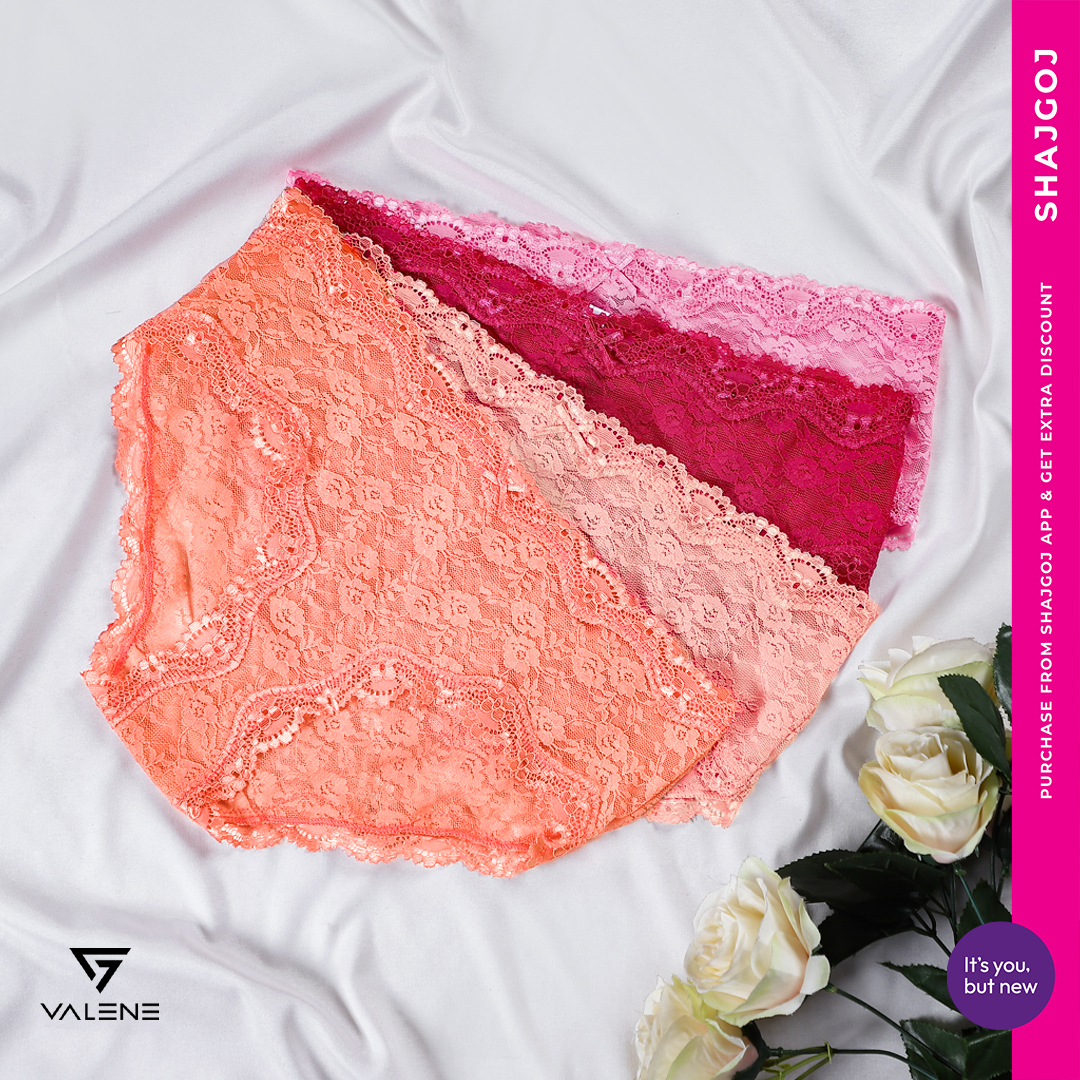 Valene Cut Out Floral Lace Panty