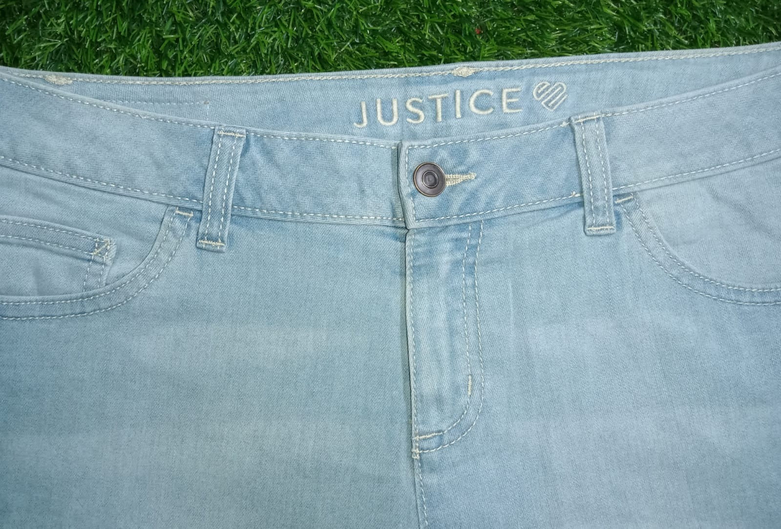 Ladies Denim short Stache pant